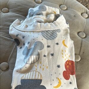 Mickey Mouse Patterned Pajama Set